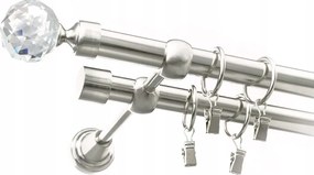 FĂŒggönykarnis Crystal FĂ©m Dupla 19+19mm 140 cm