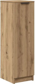 vidaXL kézműves tölgy színű szerelt fa cipőszekrény 29,5x35x100,5 cm