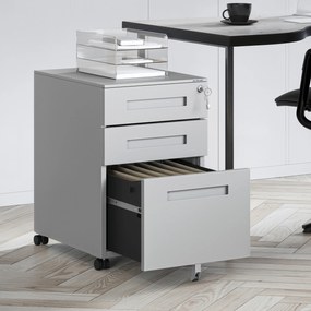 ATE fém irodai tároló 390 x 600 x 500 mm, szürke