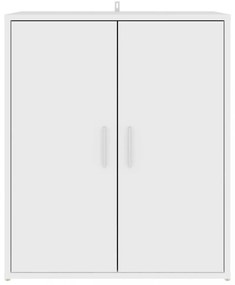 vidaX fehér szerelt fa cipősszekrény 60 x 35 x 70 cm