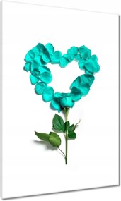 Vászonkép 70x100 Türkiz rózsa
