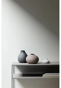 Sötétszürke porcelán váza (magasság 17 cm) Nona – Blomus