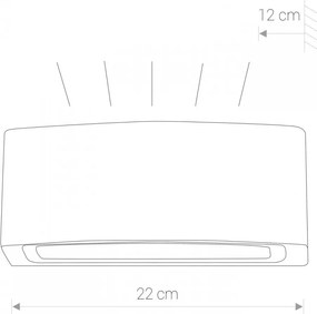 Kültéri Fali Lámpa Szürke Brick