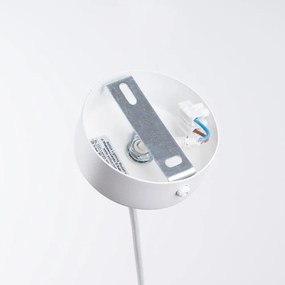 Fehér függőlámpa üveg búrával Belinda – Sollux