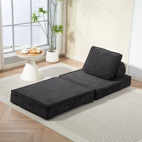 CALMERO kinyitható, multifunkciós kanapé - fekete