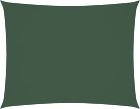 vidaXL sötétzöld téglalap alakú oxford-szövet napvitorla 3,5 x 4,5 m