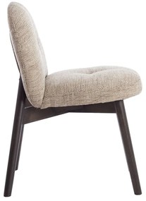 Bézs kárpitozott étkezőfotel szett 2 db-os Sinosa – Light &amp; Living