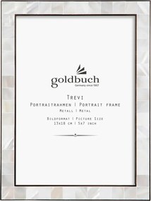 Luxus képkeret 15x20 fém ezüst elegáns esküvői ajándék