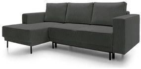 Sarokkanapé Rodriguez mini (B) (szürke + fekete) . 1099131
