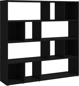 vidaXL fekete térelválasztó könyvszekrény 105 x 24 x 102 cm