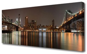 Vászonfotó Város Bridges Architecture 125x50 cm