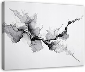 Vászonkép Márvány Absztrakt Akvarell Szürke Nappali Hálószoba Vászon 40x30