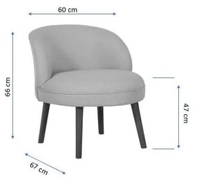 Bézs fotel Nice – Artie