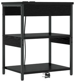 Éjjeli Szekrények 2 pcs Musta tammi 41 x 31 x 51 cm Faanyag