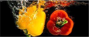 Kép - paprika a vízben (120x50 cm)