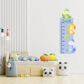 PIPPER. Textil falmatrica "Gyermek magasságmérő névvel  - Dinoszauruszok 2"