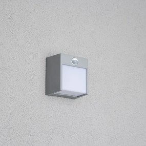 Brilagi TERNI LED 12W 230V kültéri fali lámpa szenzorral, szürke, IP44