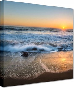 Vászonkép 20x20 Naplemente Tengerpart