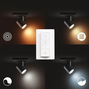 Philips - LED Dimmelhető spotlámpa Hue RUNNER 1xGU10/4,2W/230V + távirányító fekete