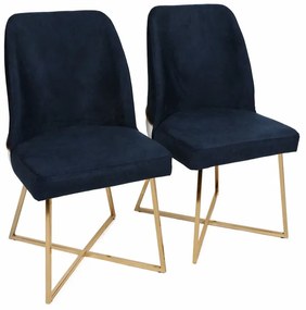 Madrid Dark Blue étkezőszék szett, 2 db, 2 db