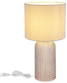 Globo 21735G - Asztali lámpa SOFIA 1xE27/60W/230V szürke