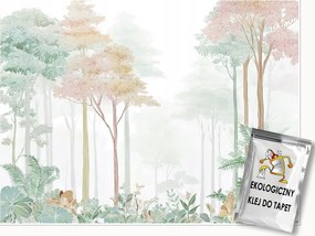 Fotótapéta Erdő Fák Pasztell Zöld Falra Hálószoba Nappali 350x250