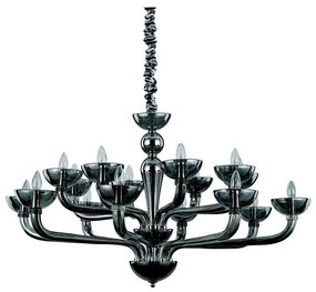 Ideal Lux - Csillár láncon CASANOVA 16xE14/40W/230V átm. 120 cm szürke