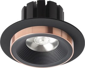 RENDL SHARM R I zápustná černá/černá měď 230V LED 10W 24° 3000K