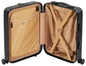 Utazóbőrönd, keményfedelű, 35x55x22 cm, RIVACASE Clark ECO 8181, fekete (BRC8181B)