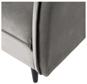 Szürke bársony kanapé 203 cm Juli – Ropez