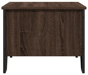 barna tölgyszínű szerelt fa dohányzóasztal 100 x 51 x 40 cm
