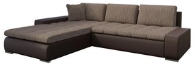 Sarok ülőgarnitúra Hesron (öko-bőr Soft 011 + Lawa 06). 1053590