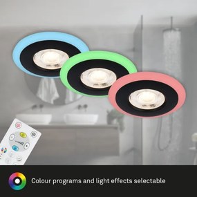 Briloner - KÉSZLET 3x LED RGBW Dimmelhető fürdőszobai beépíthető lámpa  LED/5W/230V IP44 + távirányító