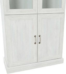 vitrines szekrény, északi sosna/vadtölgy, ROYAL W4D