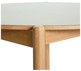 Tölgyfa kerek étkezőasztal ø 115 cm Oblique – Hübsch