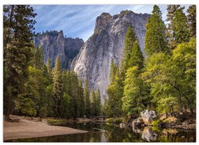 Kép - A Yosemite szikla alatt (70x50 cm)