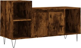 vidaXL füstös tölgy színű szerelt fa TV-szekrény 100x35x55 cm