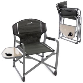 DIVERO Kempingszék szett 2 db 300D zöld + asztal