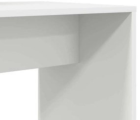 Asztal polcokkal tárolóval Fehér 138.5 x 55 x 143 cm Faanyag