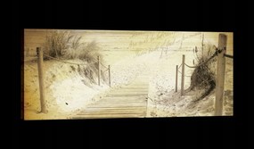 Vászonkép 145x45 Tengerpart óceán nyugalom homok nyár nap utazás