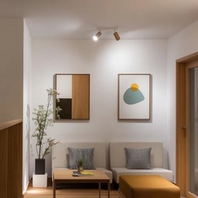 Brilagi - Spotlámpa SELE 2xGU10/30W/230V fehér/tölgy dekor