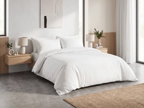 Lux fehér Gombos pamut ágyneműhuzat Ágyneműhuzat mérete: 70 x 90 cm | 140 x 200 cm