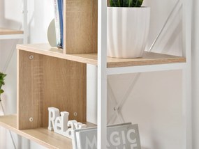 Regál Harp B (tölgy + fehér). 1111348