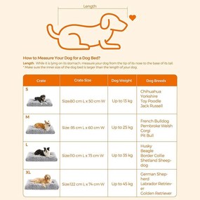 Kisállat fekhely, párnázott, mosható kutyafekhely, világosszürke | FEANDREA