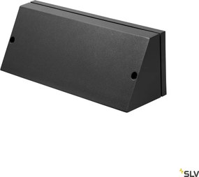 SLV 230030 PEMA Modern Kültéri Fali Lámpa Fekete, Átlátszó E27 IP65