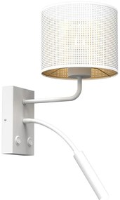 Fali lámpa LOFT SHADE 1xE27/60W+1xG9/8W/230V fehér/arany