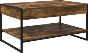 vidaXL Dohányzóasztal Füstös tölgy 80 x 50 x 40 cm Faanyag