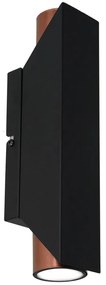 Fali lámpa WALL 2xGU10/8W/230V fekete/réz