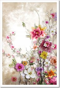 Poszterek keretben 40x60 Virág kompozíció Virág