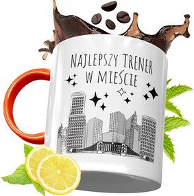 Narancssárga Bögre Edzőnek Ajándék fényképes nyomattal